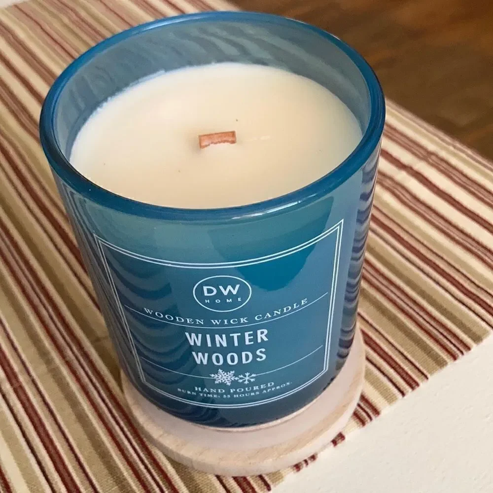 DW Home Winter Woods Wooden Wick Candle